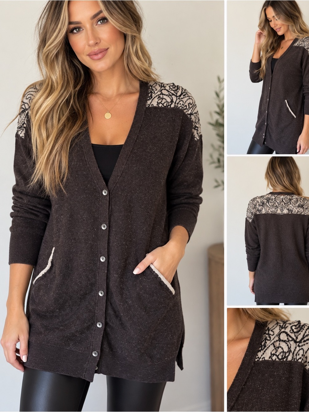 Free People "Quincy Yarn Back To You" Cardigan